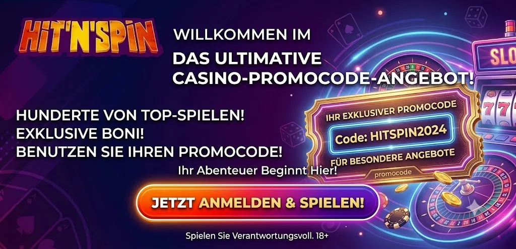 HitnSpin Promo-Code eingeben