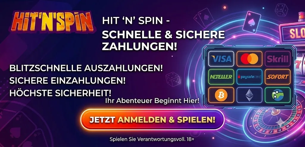 HitnSpin Zahlungsmethoden Deutschland